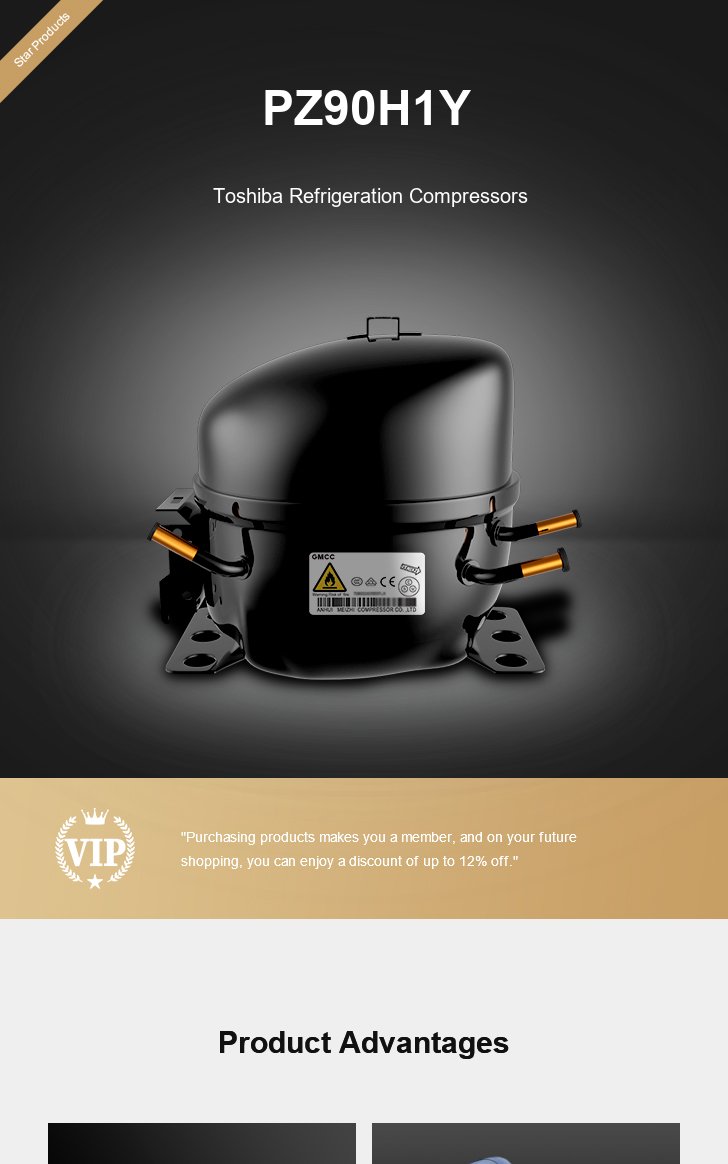 Toshiba Compressor PZ90H1Y, technical parameters pdf, structure diagram